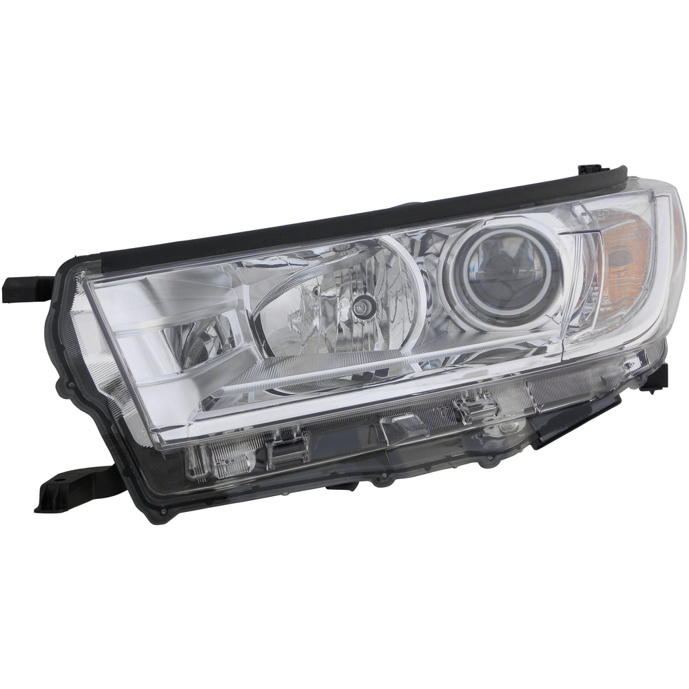 Halogen Headlight Front Lamp for 17-19 Toyota Highlander Driver Left