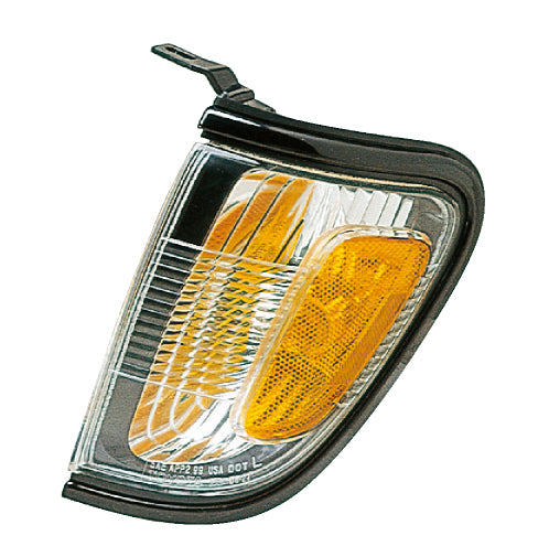 Corner Side Marker Light for 01-04 Toyota Tacoma Pickup (Black) Driver Left