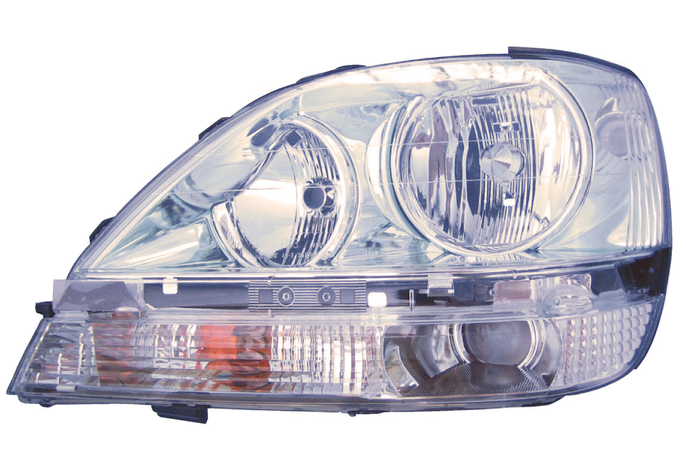 Halogen Headlight Front Lamp for 01-03 Lexus RX300 (Chrome) Driver Left
